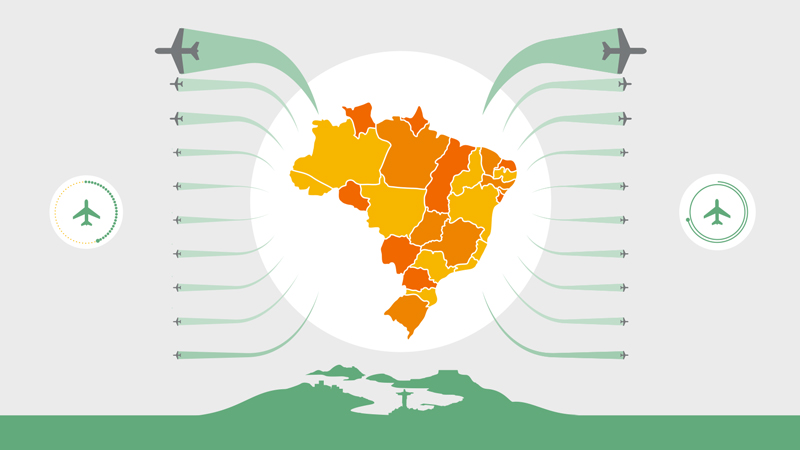 Infográfico de Brasil