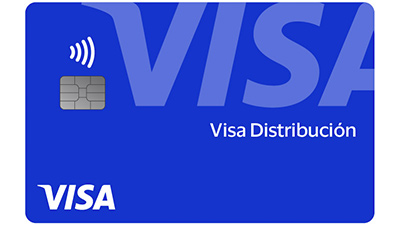 Tarjeta Visa Distribución contactless